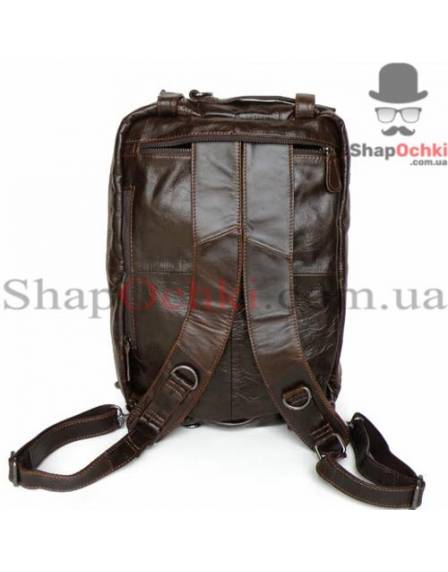 Сумка рюкзак чоловіча Jasper&Maine 7014Q-1, шкіра, коричнева