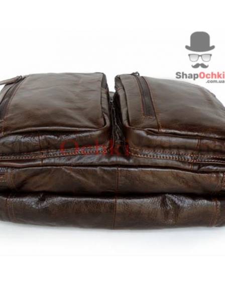 Сумка рюкзак чоловіча Jasper&Maine 7014Q-1, шкіра, коричнева