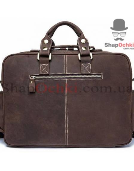 Сумка мужская Tiding Bag 7028В, кожа, коричневая