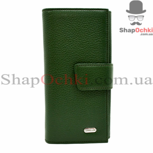 Кошелек женcкий Canpellini,  700-299,  кожа,  зеленый