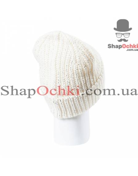 Шапка жіноча YPH, Сяйво, колір білий+срібло