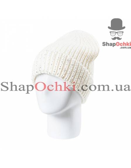 Шапка жіноча YPH, Сяйво, колір білий+срібло