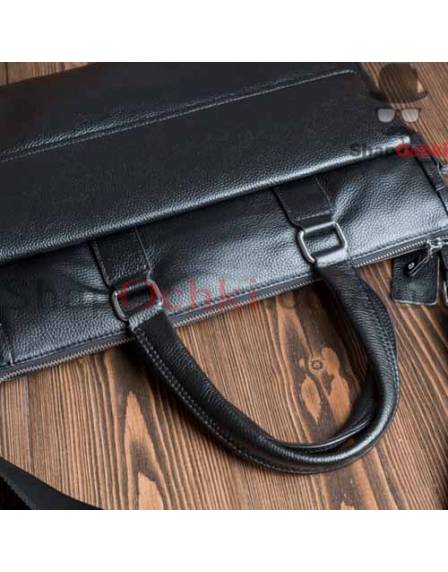Сумка чоловіча Tiding Bag M9805-3A, шкіра, чорна