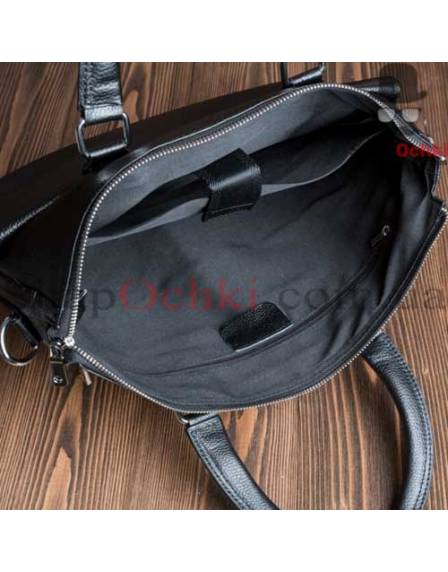 Сумка чоловіча Tiding Bag M9805-3A, шкіра, чорна