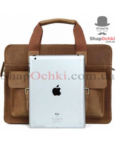 Портфель чоловічий Tiding Bag t1080C, шкіра, світло-коричневий