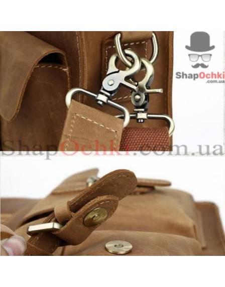 Портфель чоловічий Tiding Bag t1080C, шкіра, світло-коричневий