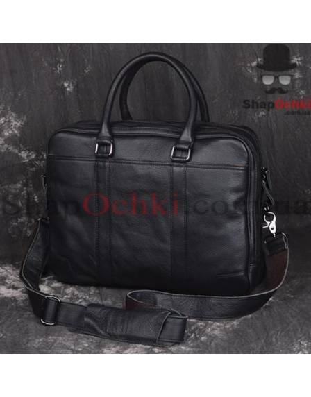 Сумка мужская Tiding Bag X1814, кожа, черная