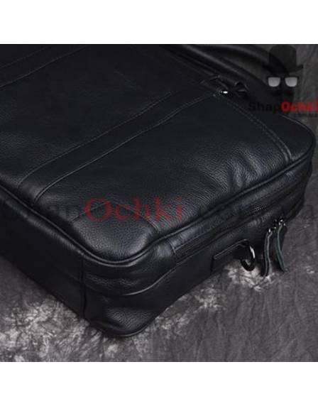 Сумка мужская Tiding Bag X1814, кожа, черная