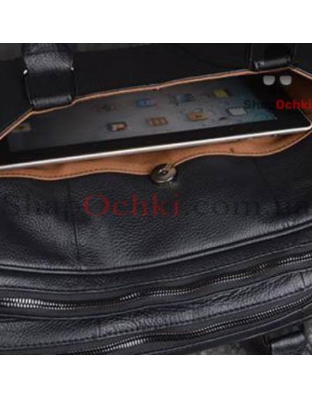 Сумка мужская Tiding Bag X1814, кожа, черная