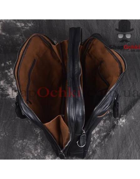 Сумка мужская Tiding Bag X1814, кожа, черная