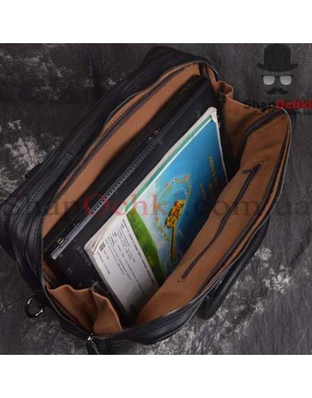Сумка мужская Tiding Bag X1814, кожа, черная