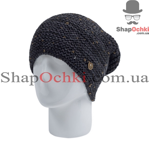 Шапка женская Leks,  Заря,  цвет антрацит+серебро