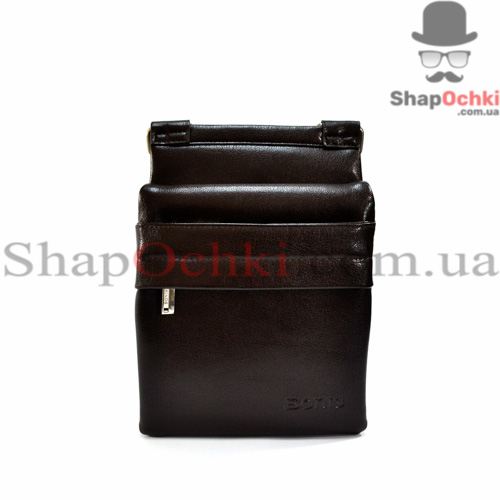 Барсетка мужская Bonis,  8606-10,  экокожа,  коричневая