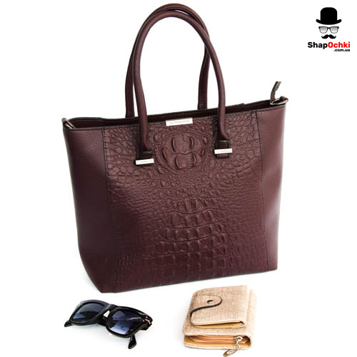 Сумка женская Victoria Beckham 98001,  экокожа,  коричневая,  ручки