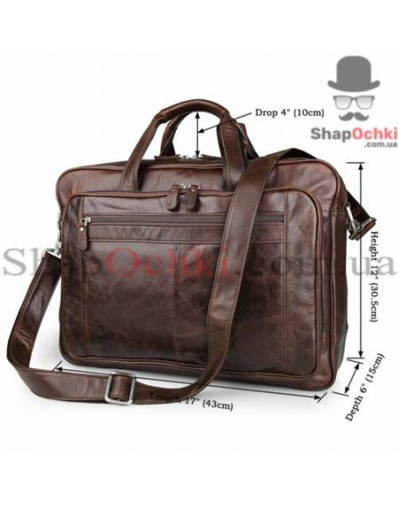 Сумка чоловіча Jasper&Maine 7320C, шкіра, колір коричневий