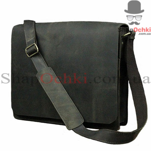 Сумка мессенджер мужская Bexhill BxA603BD,  кожа,  черная