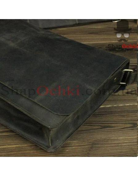 Сумка месенджер чоловіча Bexhill BXA603A, шкіра, чорна