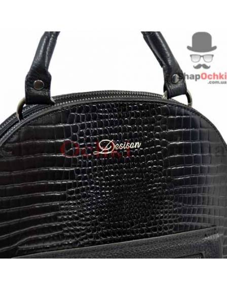 Рюкзак женский Desisan, 6001-633, кожа, черный