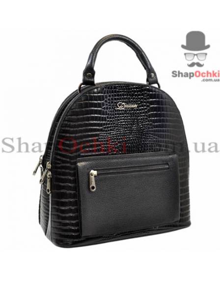 Рюкзак женский Desisan, 6001-633, кожа, черный