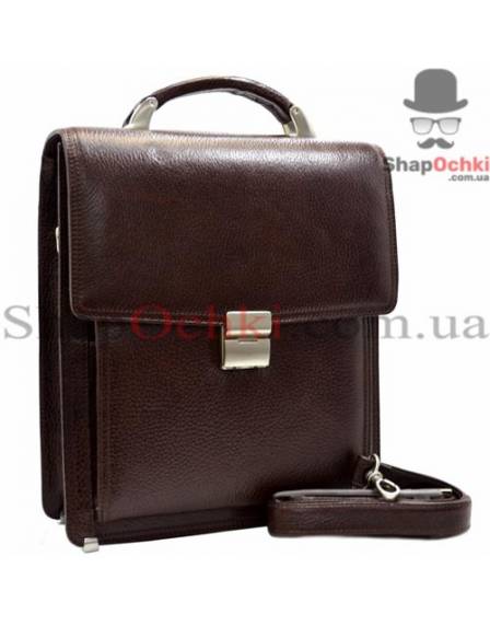 Портфель мужской Desisan, 5009-019, кожа, коричневый