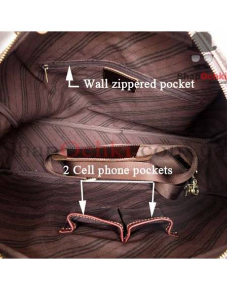 Сумка чоловіча Tiding Bag 7028Q, шкіра, шоколад