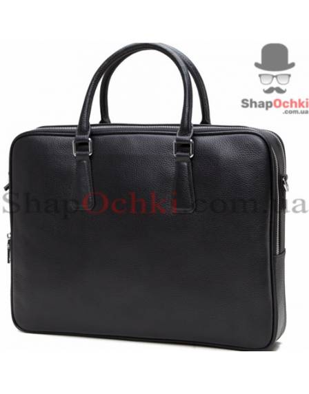Сумка чоловіча Tiding Bag NM 17-9020-6A, кожа, чорна