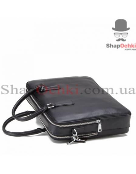 Сумка чоловіча Tiding Bag NM 17-9020-6A, кожа, чорна