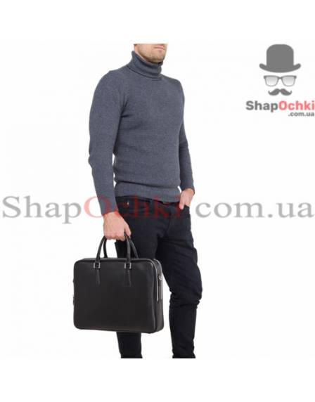 Сумка чоловіча Tiding Bag NM 17-9020-6A, кожа, чорна