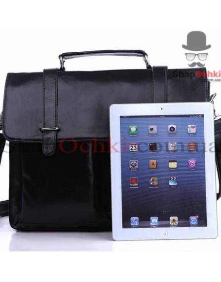 Портфель чоловічий Tiding Bag 7013A, шкіра, чорний