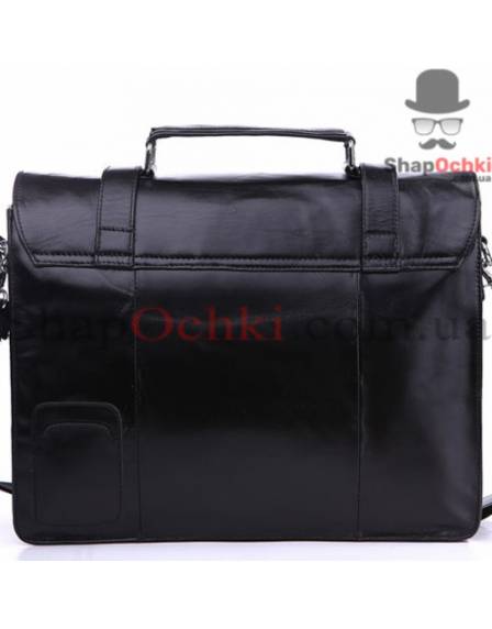 Портфель чоловічий Tiding Bag 7013A, шкіра, чорний