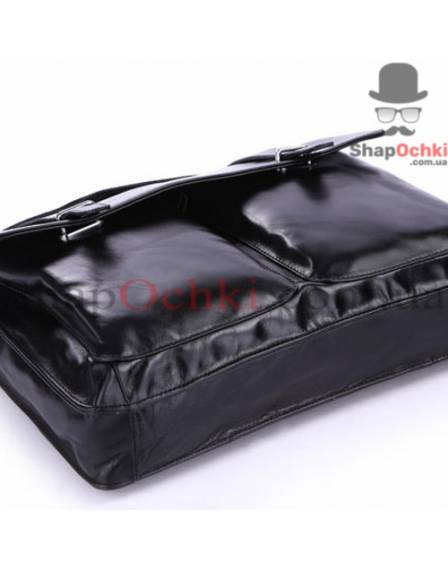 Портфель чоловічий Tiding Bag 7013A, шкіра, чорний