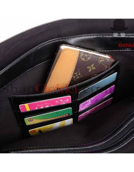 Портфель чоловічий Tiding Bag 7013A, шкіра, чорний
