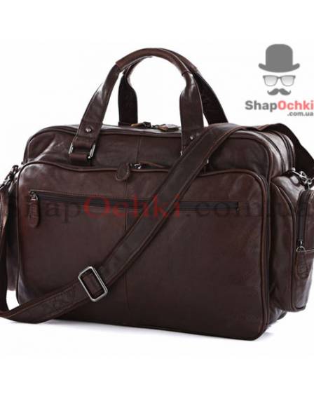 Сумка мужская Jasper&Maine 7150Q, кожа, шоколад