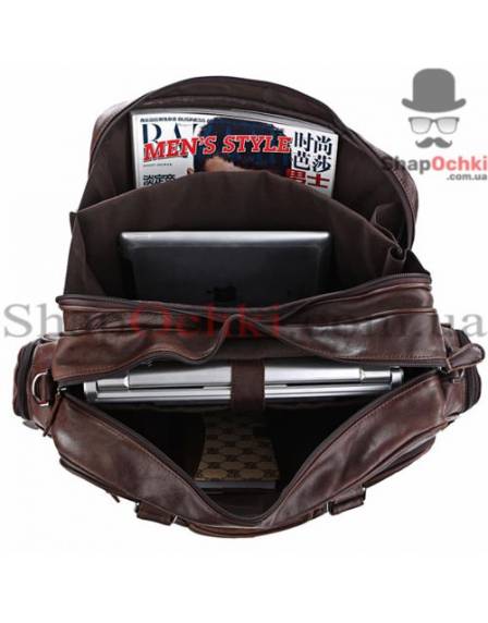 Сумка мужская Jasper&Maine 7150Q, кожа, шоколад