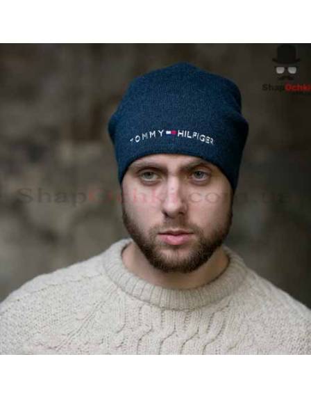 Шапка чоловіча Gunner, Tommy Hilfiger, синя