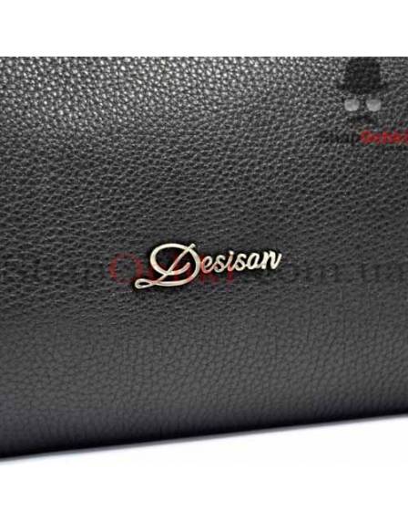Сумка жіноча Desisan, 3017-011, шкіра, чорна
