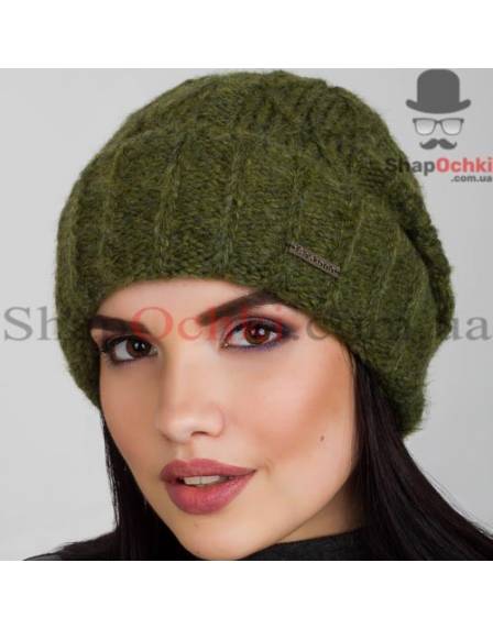 Шапка жіноча Caskona, Siena Ist Flip Uni, колір хакі