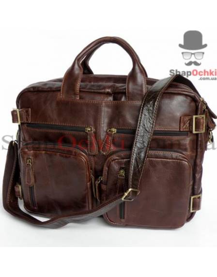 Сумка рюкзак чоловіча Jasper&Maine 7026R, шкіра, колір коричневий
