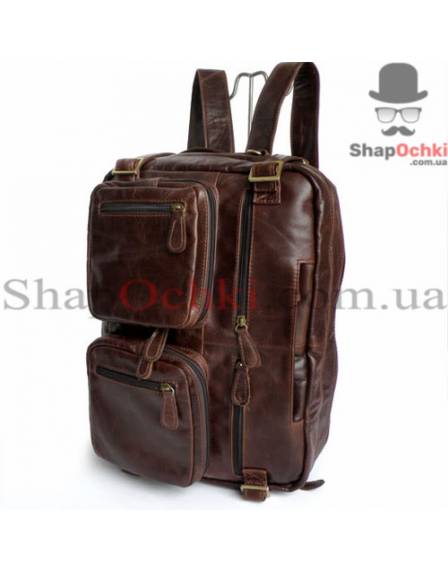 Сумка рюкзак чоловіча Jasper&Maine 7026R, шкіра, колір коричневий