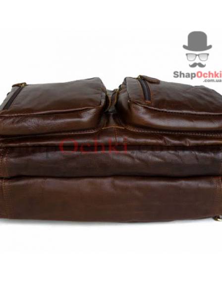 Сумка рюкзак чоловіча Jasper&Maine 7026R, шкіра, колір коричневий