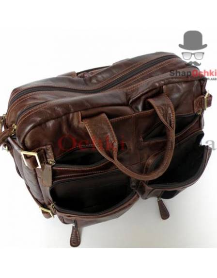 Сумка рюкзак чоловіча Jasper&Maine 7026R, шкіра, колір коричневий