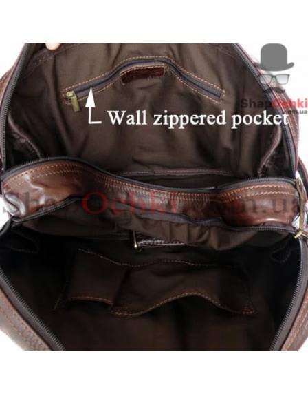 Сумка рюкзак чоловіча Jasper&Maine 7026R, шкіра, колір коричневий