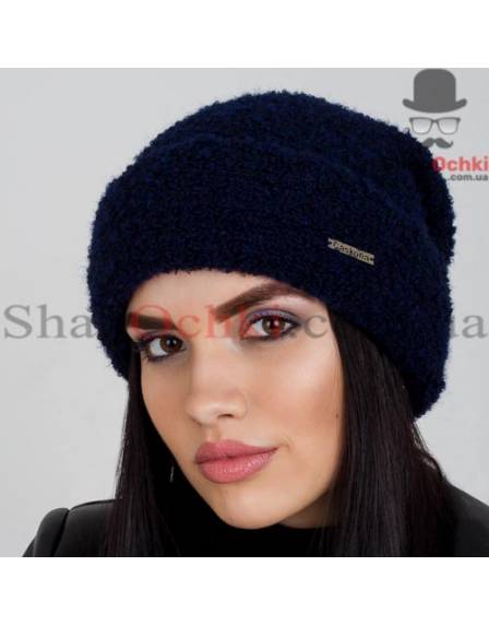 Шапка жіноча Caskona, Sarah Flip Uni, темно-синя