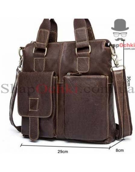 Сумка мужская Bexhill BX259B, кожа, коричневая