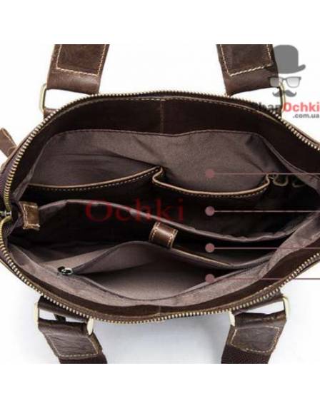 Сумка мужская Bexhill BX259B, кожа, коричневая