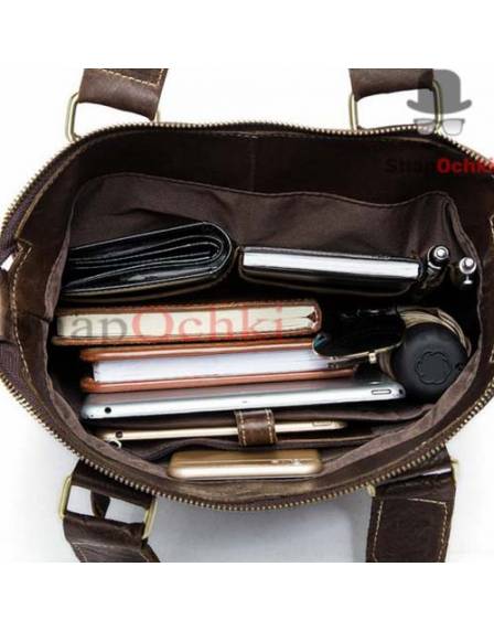 Сумка мужская Bexhill BX259B, кожа, коричневая