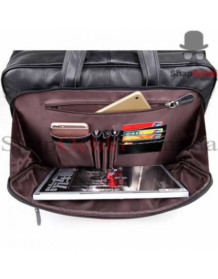 Сумка чоловіча Tiding Bag 7367A, шкіра, чорна