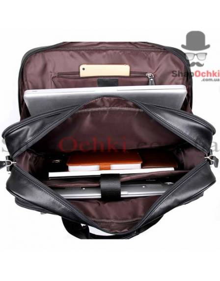Сумка чоловіча Tiding Bag 7367A, шкіра, чорна