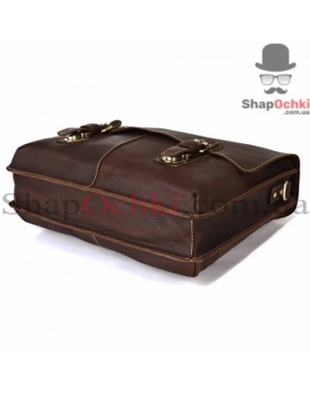 Портфель чоловічий Tiding Bag 7090R, шкіра, темно-коричневий