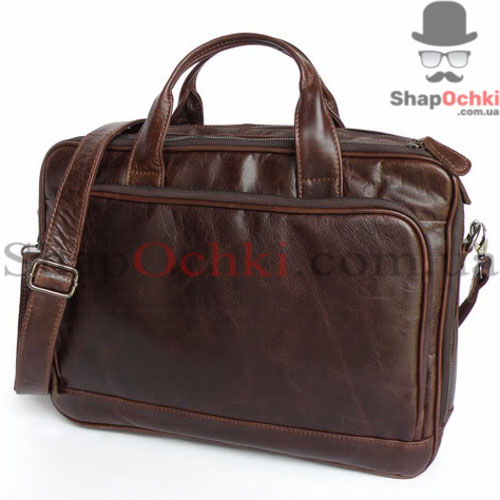Сумка мужская Jasper&Maine 7005Q,  кожа,  цвет кофейный
